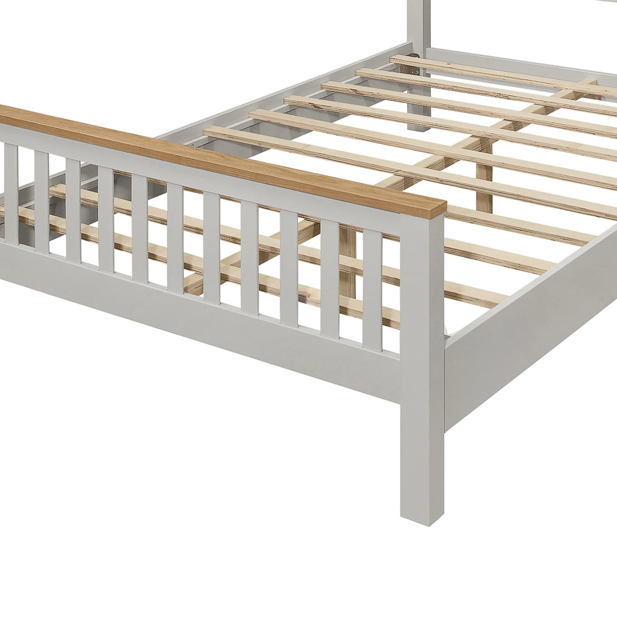 King Size Solid Wood Platform Bed with Headboard Z194