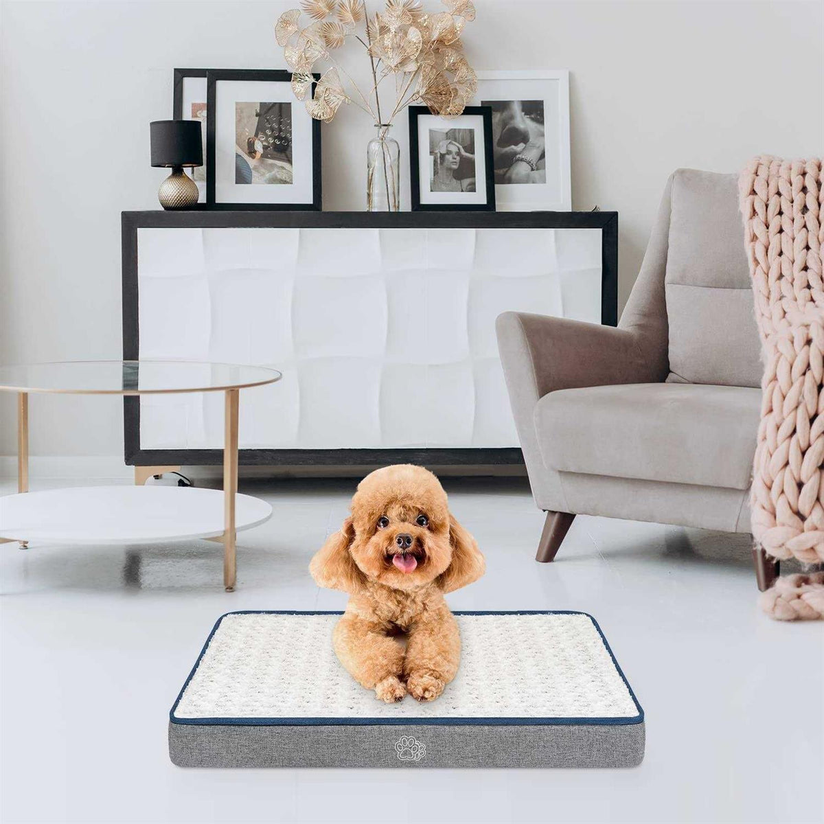 Dog Bed Crate Pad Washable Removable Cover H313