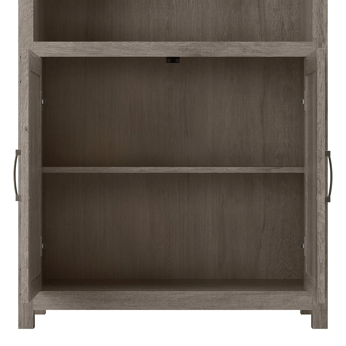 L Shaped Desk with File Cabinet and Bookcase S24747