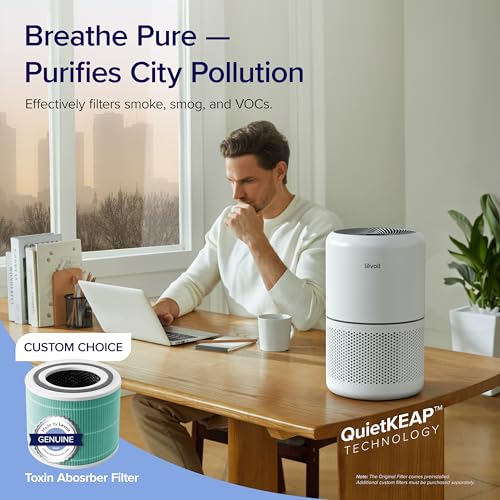 White Air Purifier with 3-in-1 HEPA Filter I3645