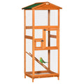65" Large Wooden Outdoor Bird Cage with 2 Doors Z21426