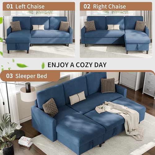 L Shaped Sleeper Sofa Bed with Storage W406830