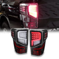 For 2016-2023 Nissan Titan LED Tail Lights Black Housing F55301