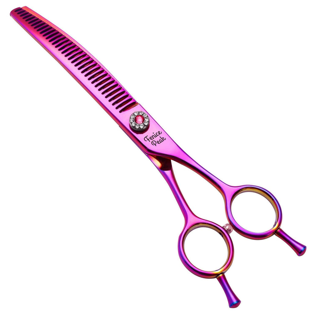 Curved Thinning Pet Grooming Scissors 440C Steel M360943