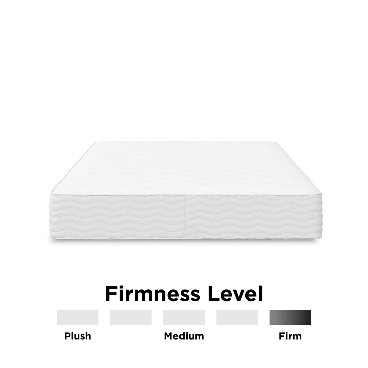 6 Inch Polyester Fill Mattress, Twin Size N7211