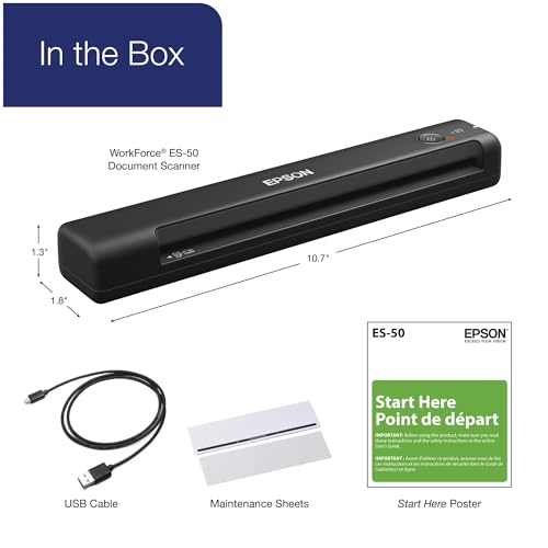 Portable Sheet-Fed Document Scanner A208586
