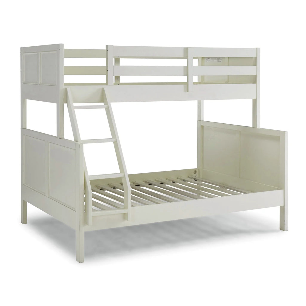 Off White Wood Twin Over Full Bunk Bed G796147