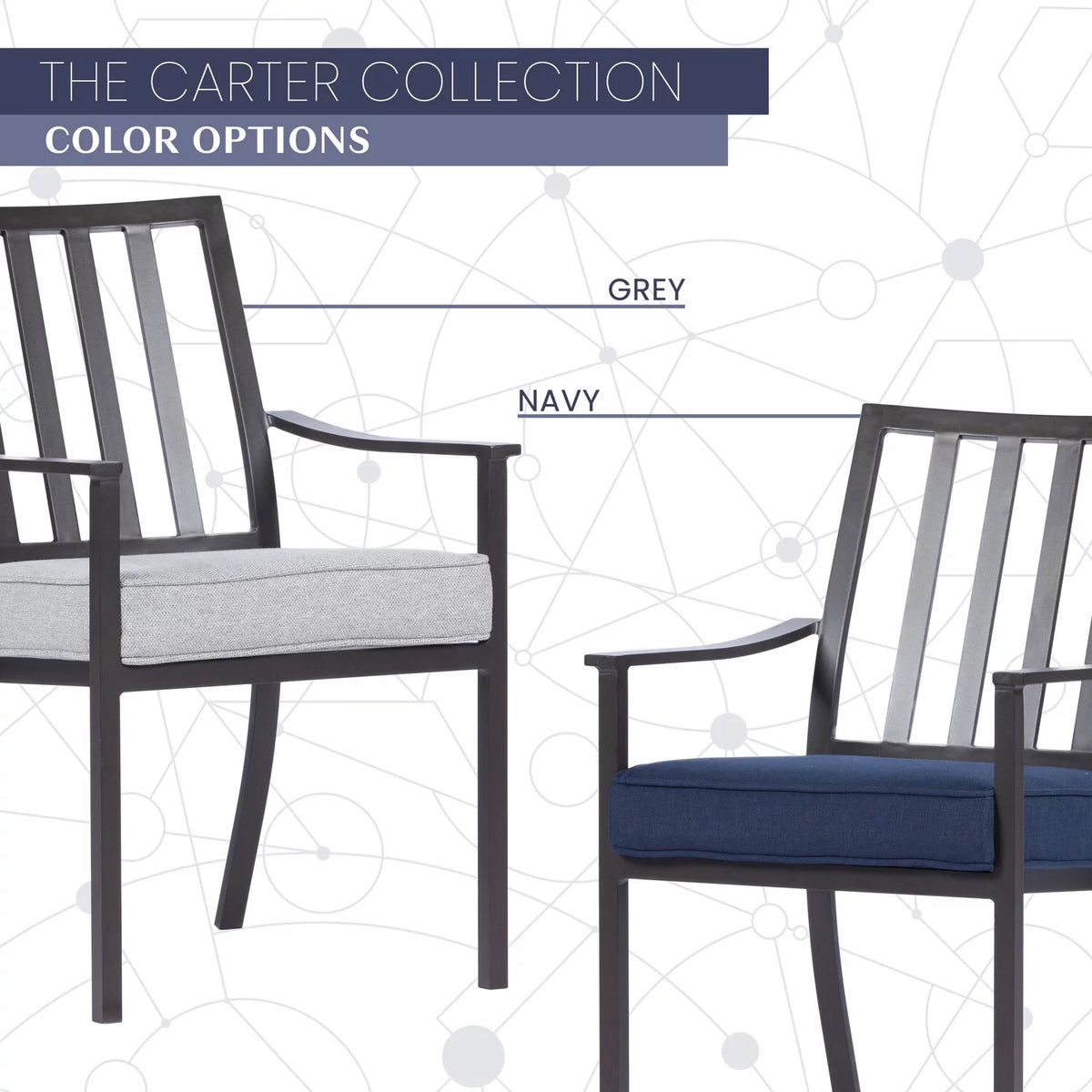 7-Piece Aluminum Patio Dining Set with 6 Chairs and Table O300625