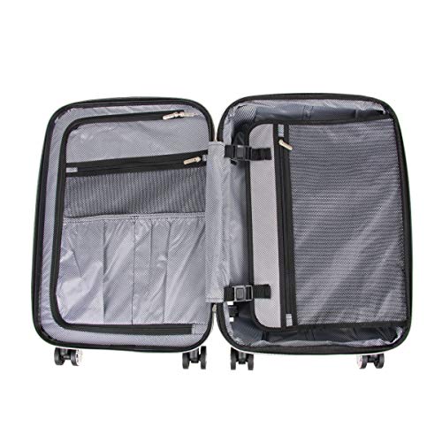 Black 20-Inch Hardside Expandable Spinner Luggage Y970