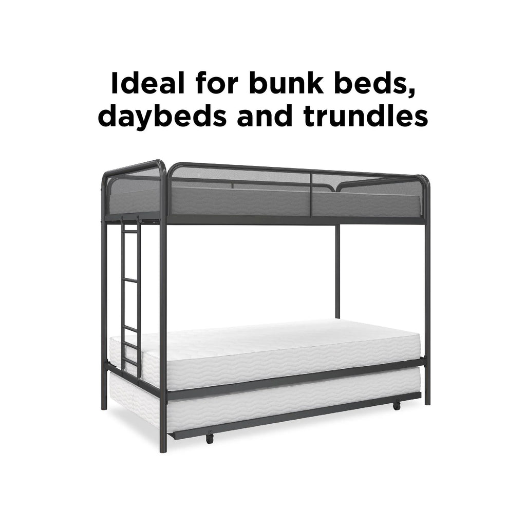 6 Inch Polyester Fill Mattress, Twin Size N7211