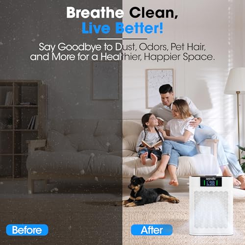 HEPA Air Purifier White 1,800 Sq Ft Y7733