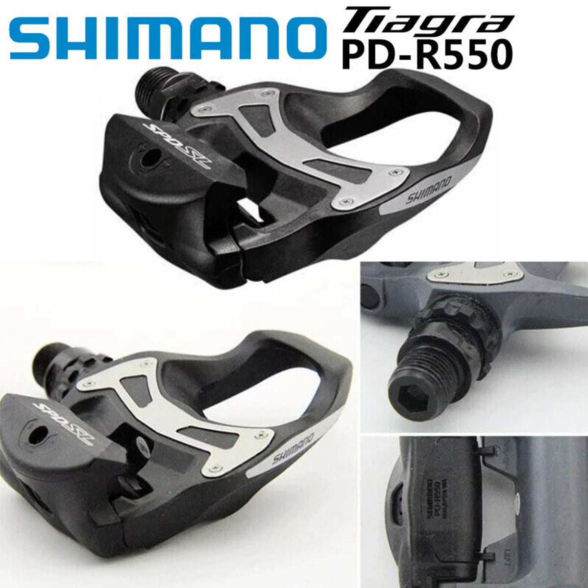 Carbon Clipless Pedals with 6 Degree Cleat K17505