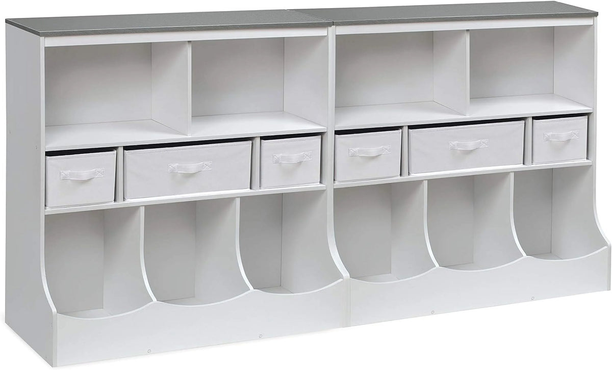Toy Storage Unit and Book Shelf with 3 Baskets N702