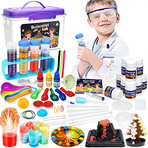 Science Kit with Lab Coat Costume, 70+ PCS DIY STEM Projects Y537063