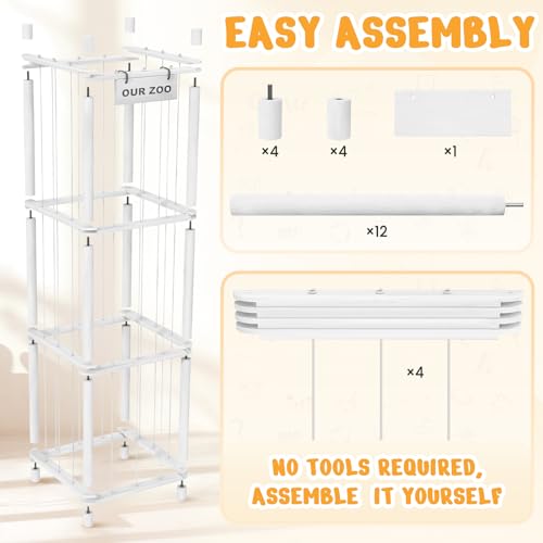 Wooden Stuffed Animal Storage Organizer I168222