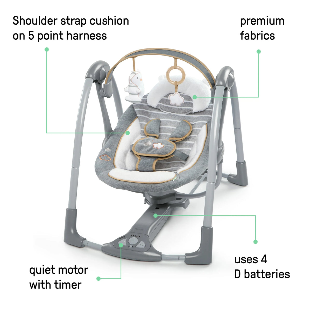 Portable Baby Swing W2190