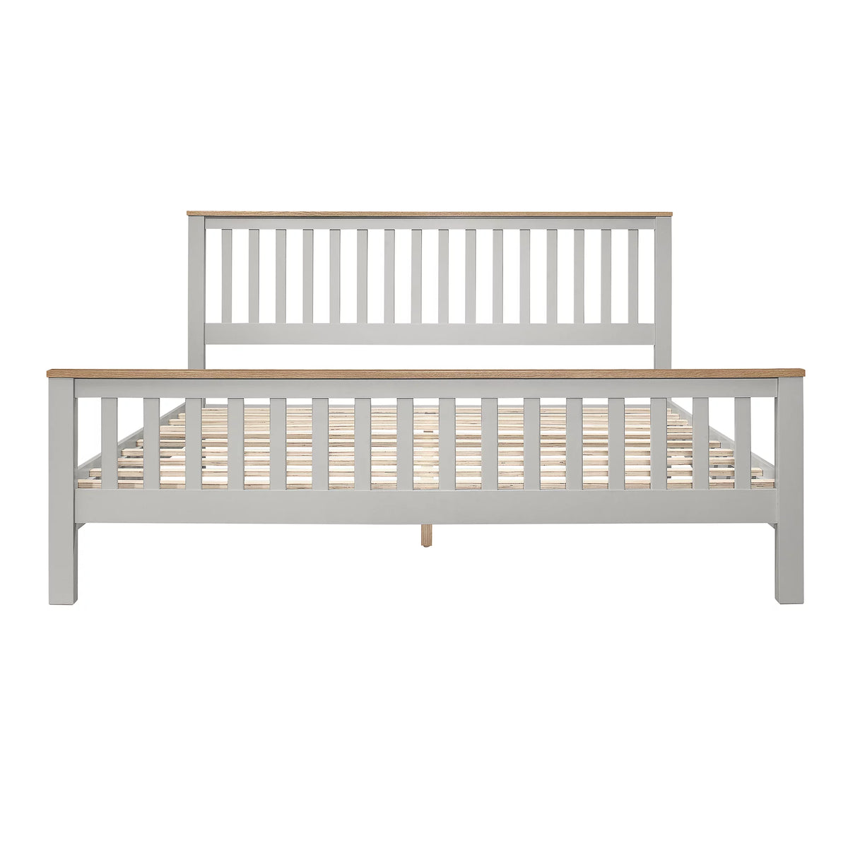 King Size Solid Wood Platform Bed with Headboard Z194