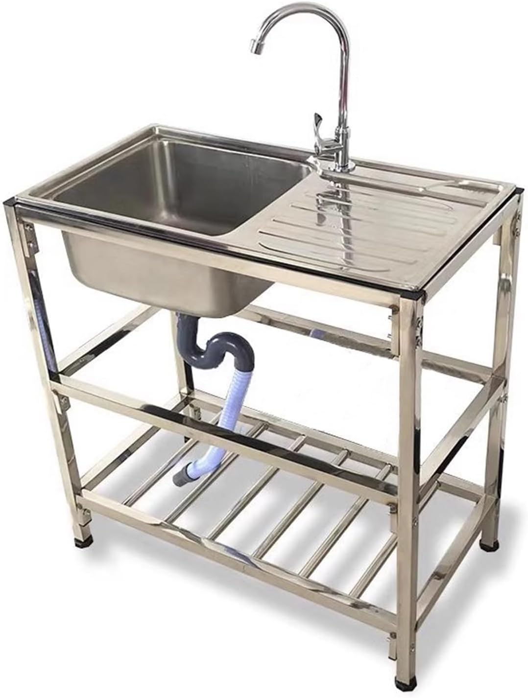 Stainless Steel Utility Sink Set with Faucet C5035