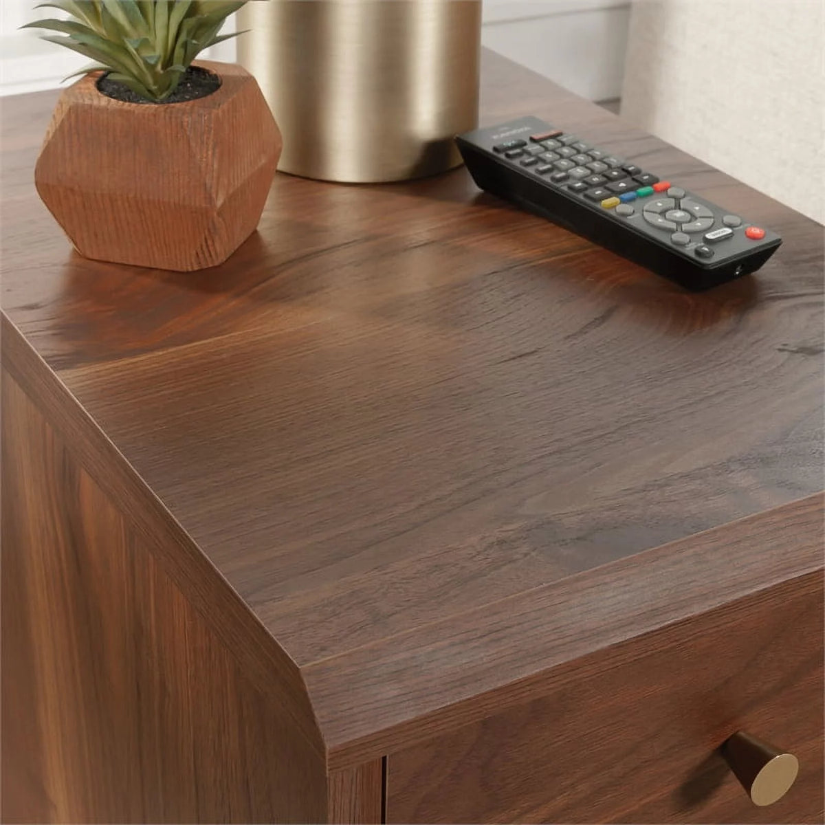 Engineered Wood Recliner Table in Grand Walnut S632