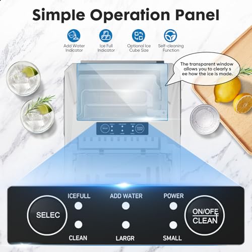 Portable Countertop Ice Maker 26lbs/24H Black E2194