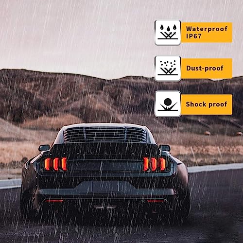 LED Rear Lights with Sequential Amber/Red Turn Signal Z4776