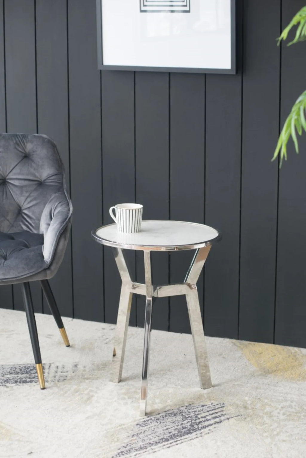 Side Table with Marble Top D276
