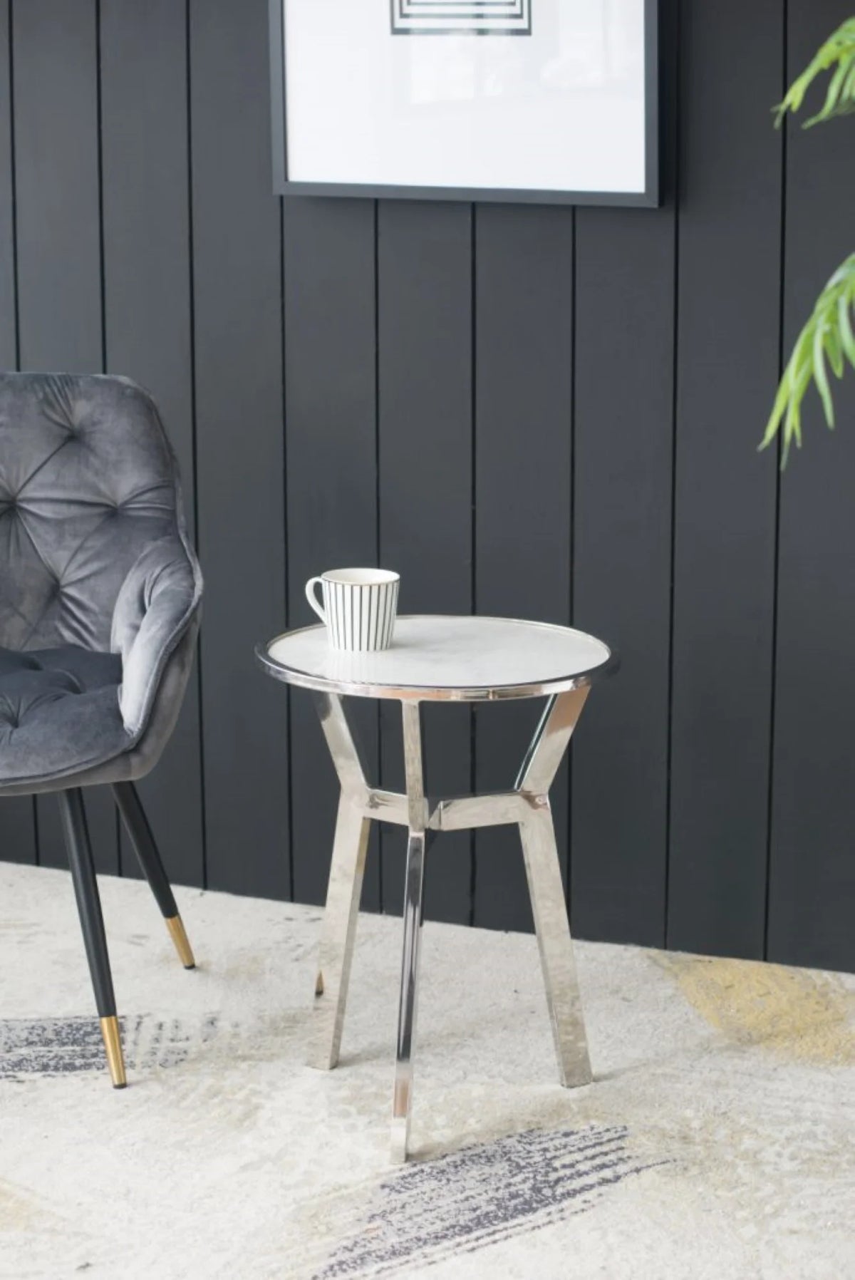 Side Table with Marble Top D276