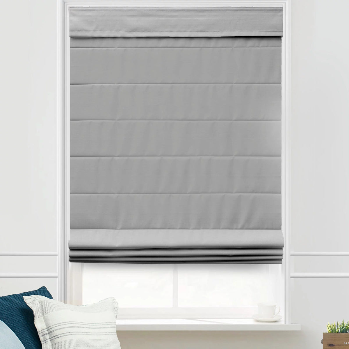 Custom Fabric Roman Shades 60 inches wide H356