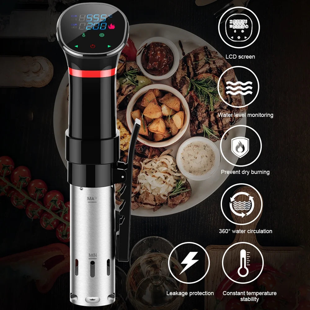 1100 Watts LCD Digital Display Waterproof Immersion Circulator P418