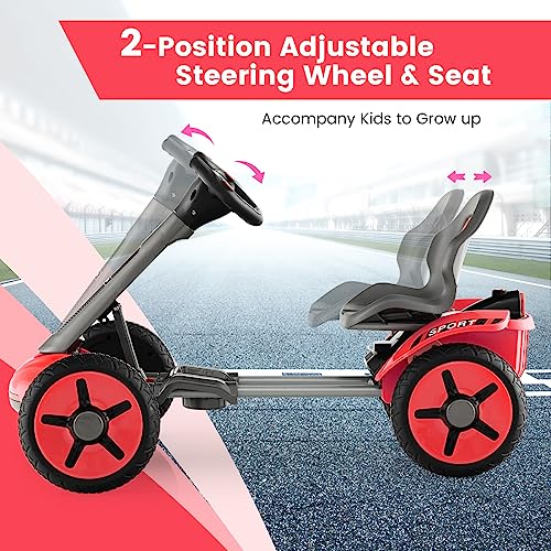 12V Battery Powered Ride on Toy with Adjustable Seat & LED Lights J91148