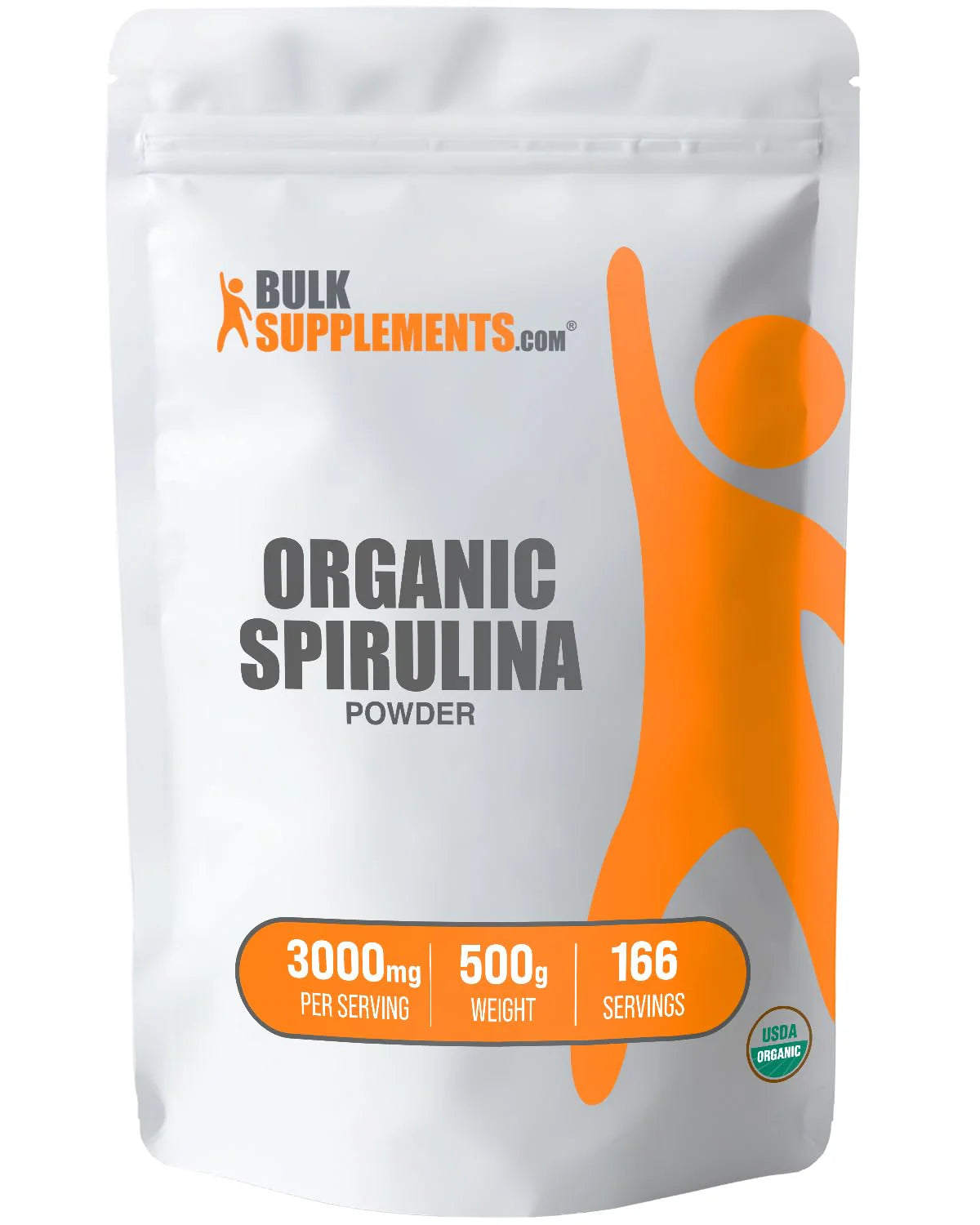 Organic Spirulina Powder 3000mg per Serving 500g T25323