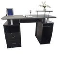 Black Computer Desk with Drawers O5420