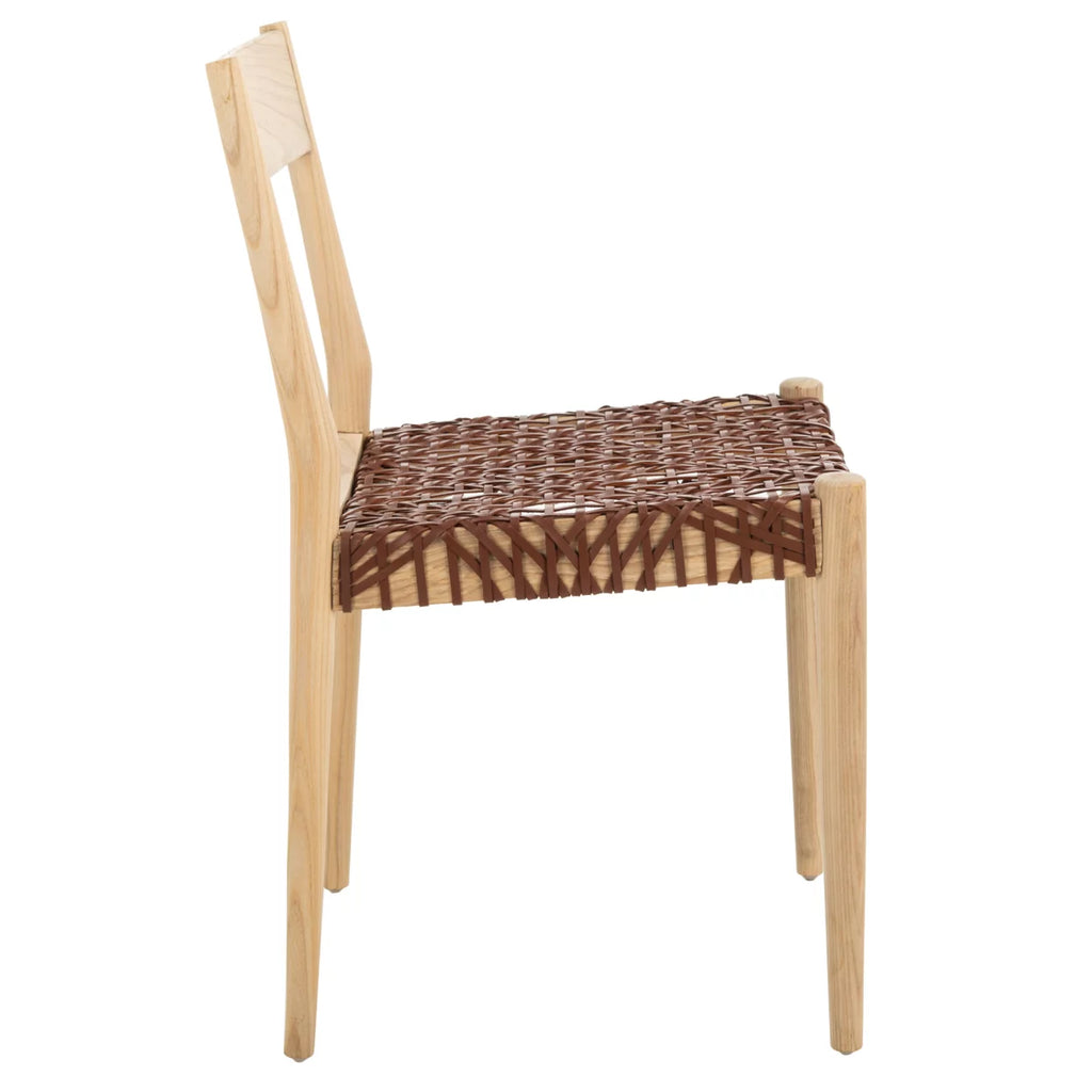 Cognac Natural Dining Chair Set of 2 I333232