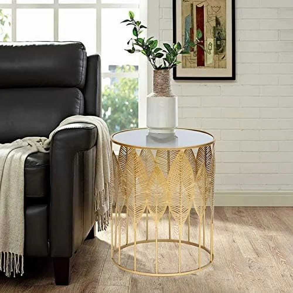 Gold Accent Metal Nesting Side Tables R188