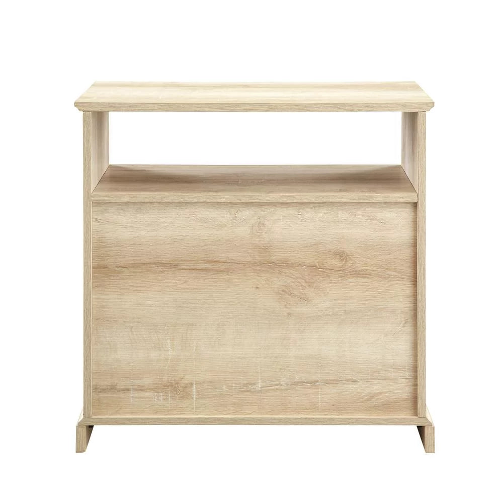2-Drawer White Oak Nightstand L1759