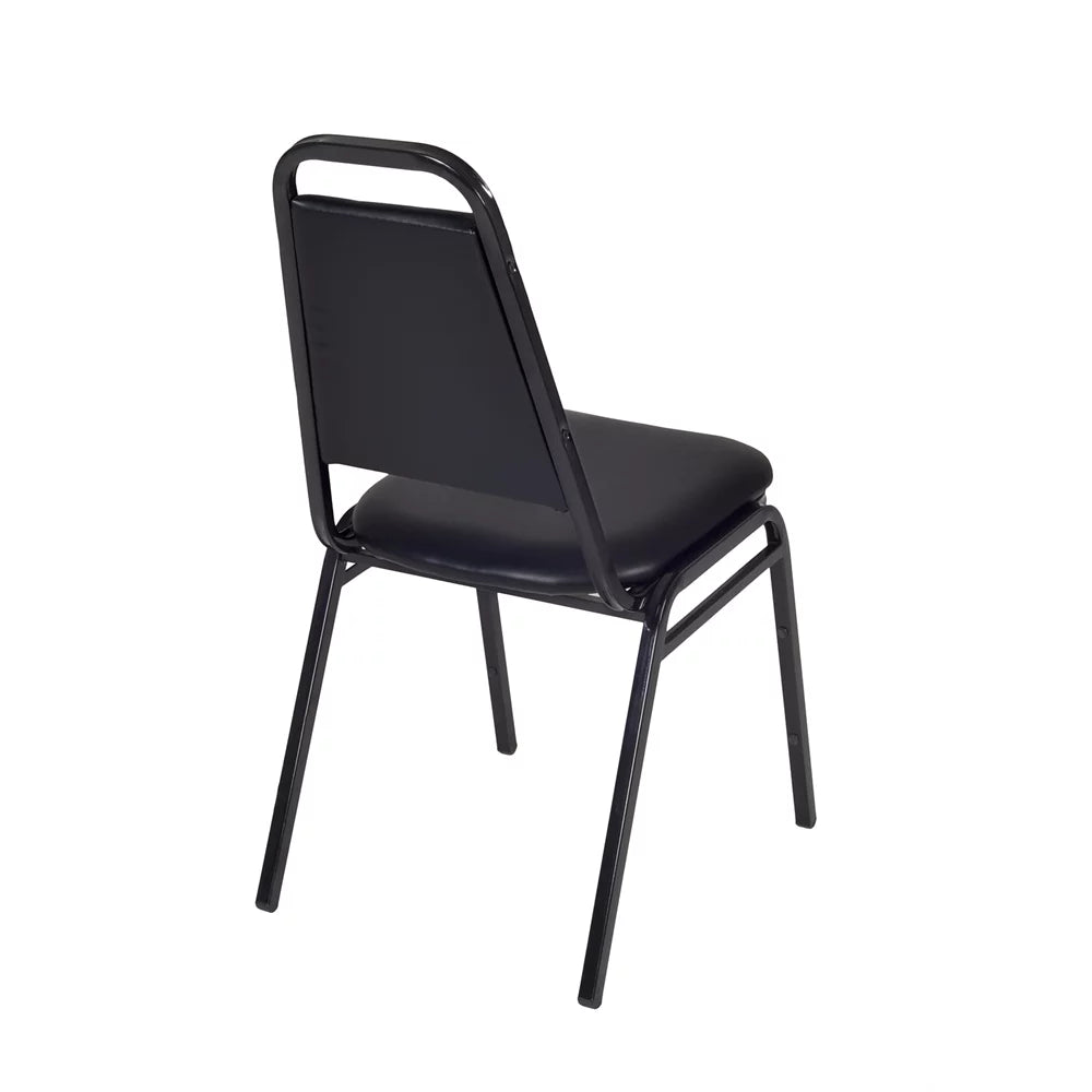 48" Square Breakroom Table & 4 Stack Chairs V363