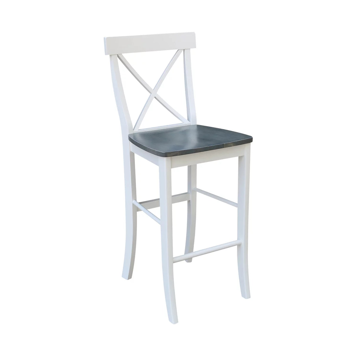 36" Round Solid Wood Extension Dining Table with 4 Bar Height Stools W29190