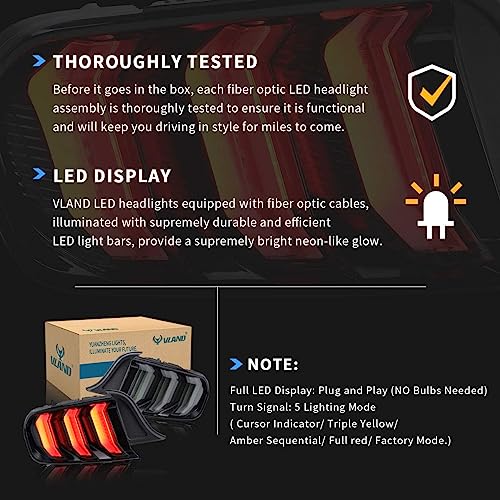 LED Rear Lights with Sequential Amber/Red Turn Signal Z4776