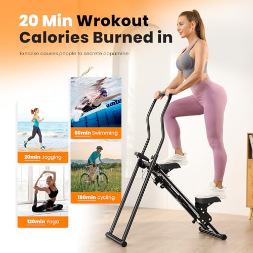 Vertical Climber, Compact Foldable Cardio Stair Stepper X702