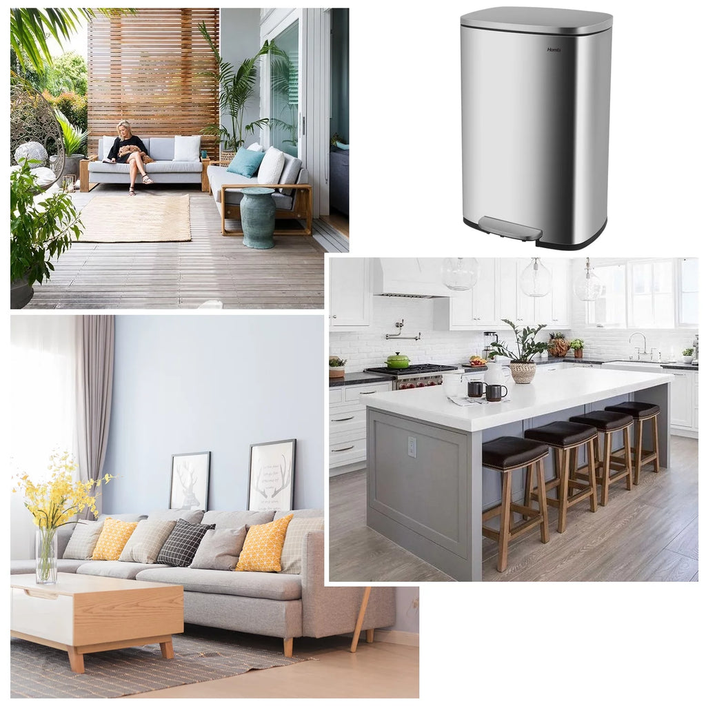 13 Gallon Fingerprint Proof Kitchen Trash Can X324253