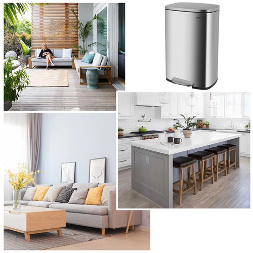 13 Gallon Fingerprint Proof Kitchen Trash Can X324253