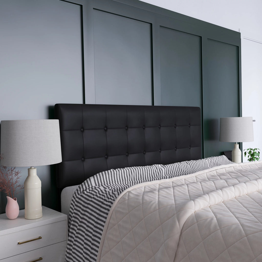 Black Queen Vinyl Headboard Y664309