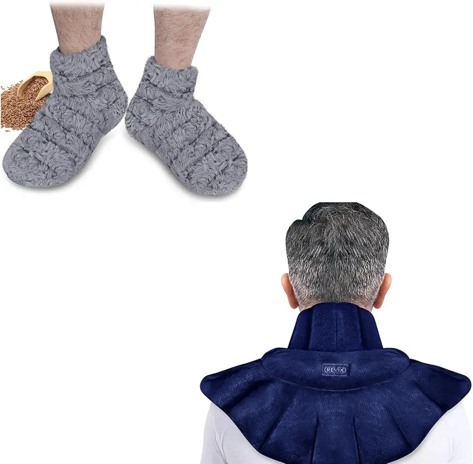 Microwavable Neck Warmer and Booties and Feet Warmers X743756