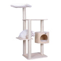54-Inch Wood Cat Tree with Three Levels U1114