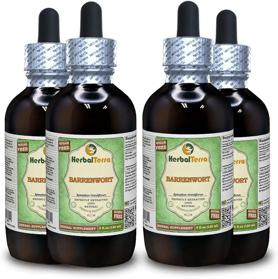 Epimedium grandiflorum Alcohol-Free Liquid Extract 4x4 fl.oz J782438