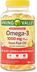 Omega-3 1000 mg Fish Oil Lemon 180 Softgels G6842
