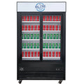 47 in Black Commercial Merchandiser Refrigerator with Sliding Glass Doors U4664