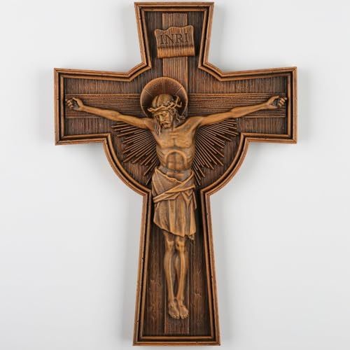 Hanging Crucifix Hand Made Catholic Cross W591