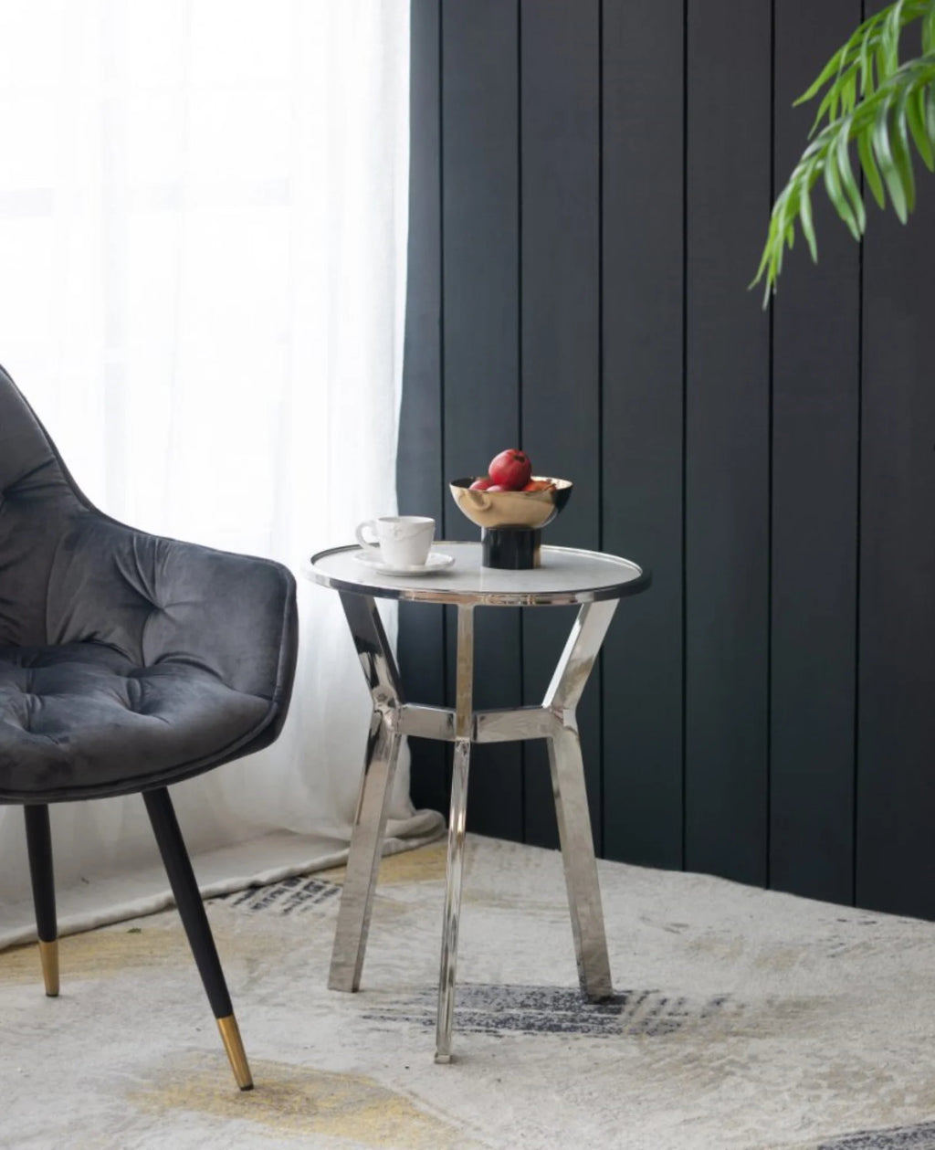 Side Table with Marble Top D276