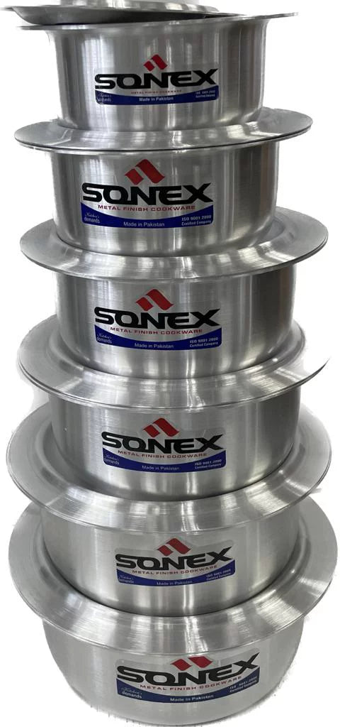 Aluminum 6 Pc Cooking Pots Set P372565